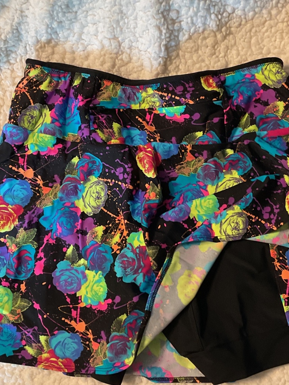 Neon Rose Sparkle Skirt